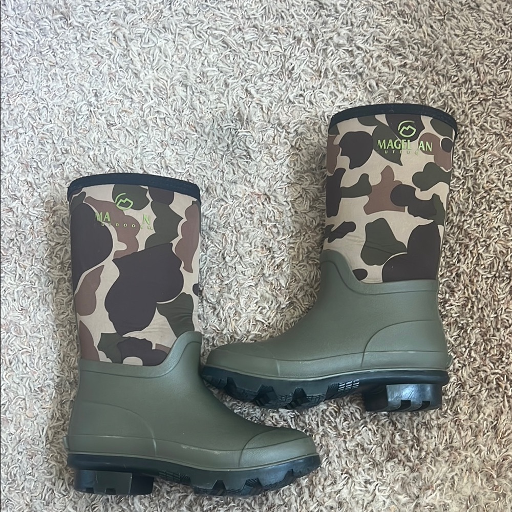 Camouflage Green Boots Rain Hunting Winter
